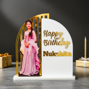 Personalized Birthday Arch Acrylic Table Decor