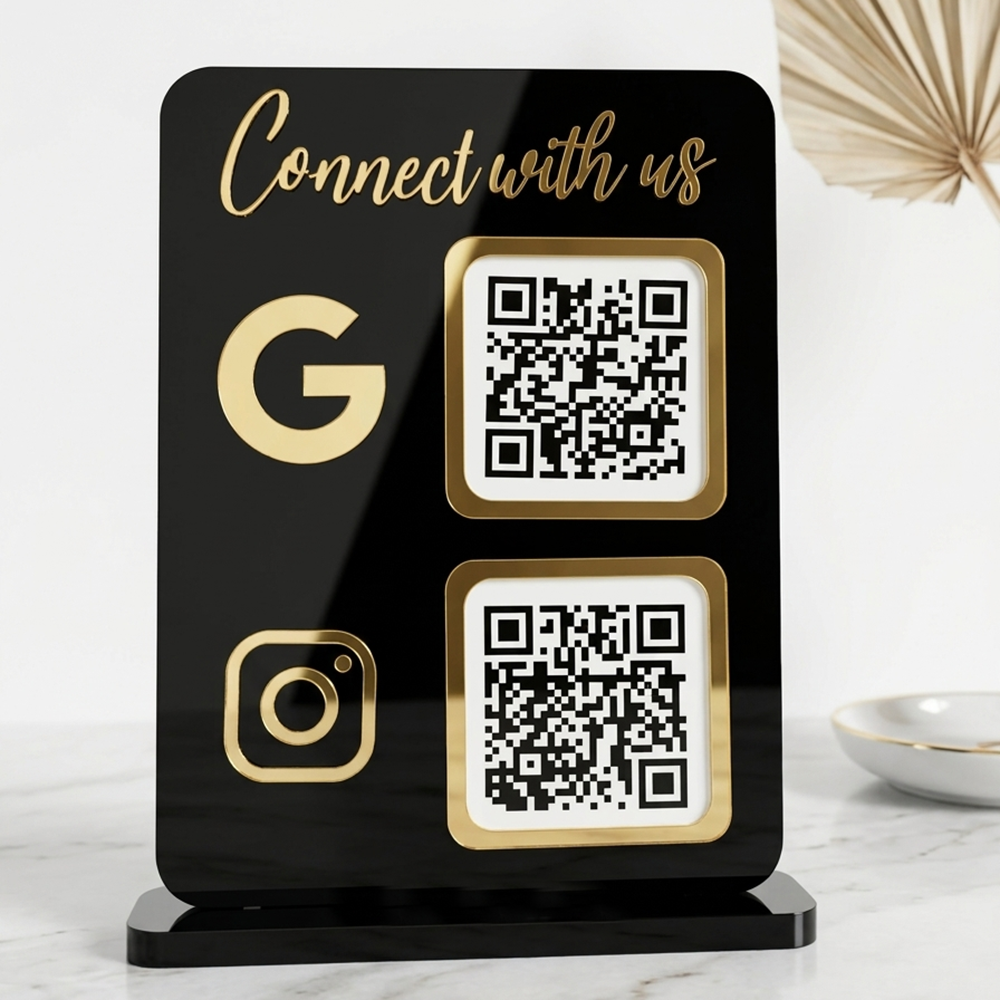 Acrylic Customized QR Code Stand