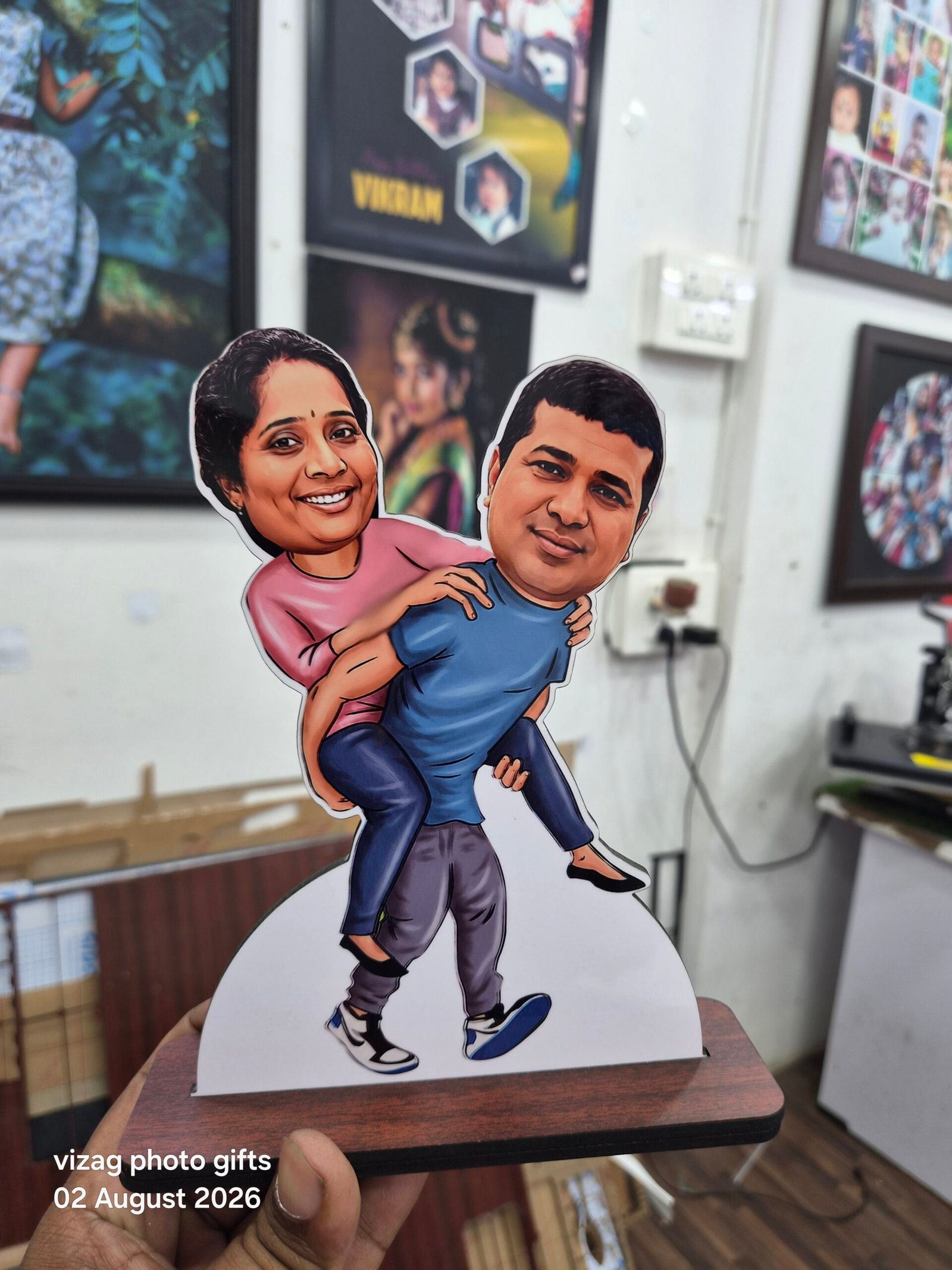 Custom Couple Caricature Acrylic Stand