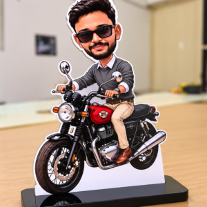 Personalized Bike Rider Caricature Standee