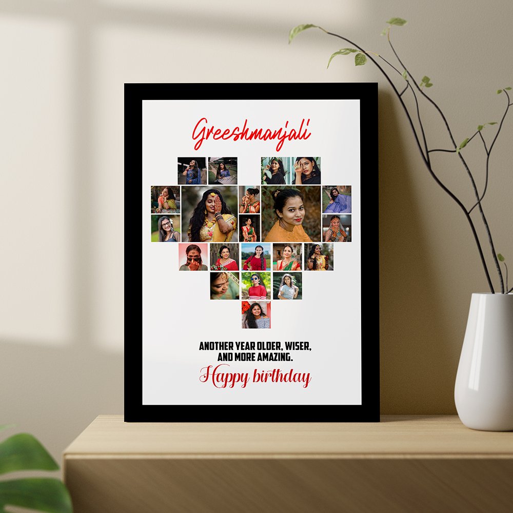 Personalized Birthday Photo Collage Frame