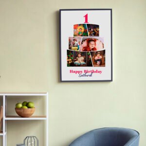 Wall Photo Connections – Personalized 1st Birthday Photo Frame