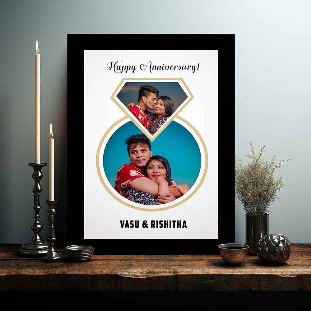 Personalized Couple Anniversary Photo Frame