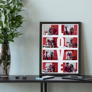 Love Story Photo Collage Frame
