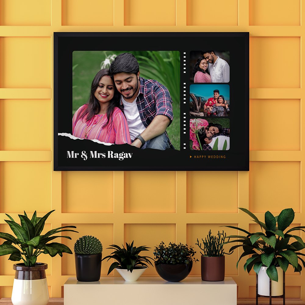 Mr. & Mrs. Personalized Couple Photo Frame