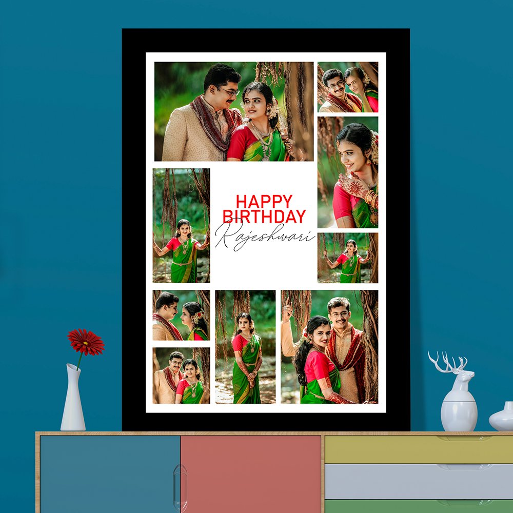 Personalized Birthday Photo Collage Frame