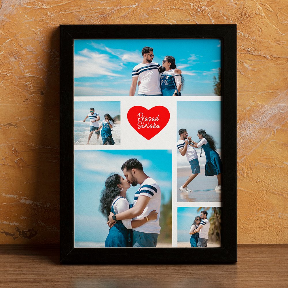 Personalized Couple Photo Collage Frame