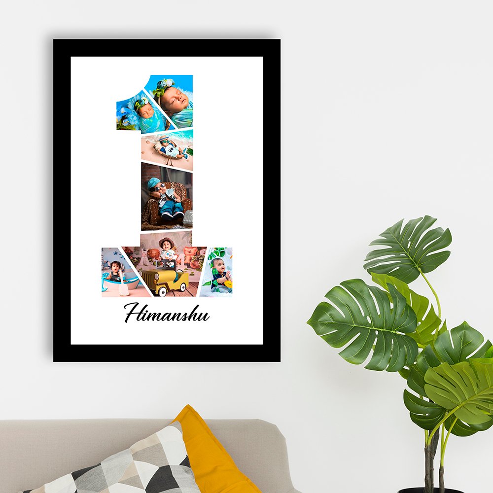 Personalized Baby Number Photo Frame