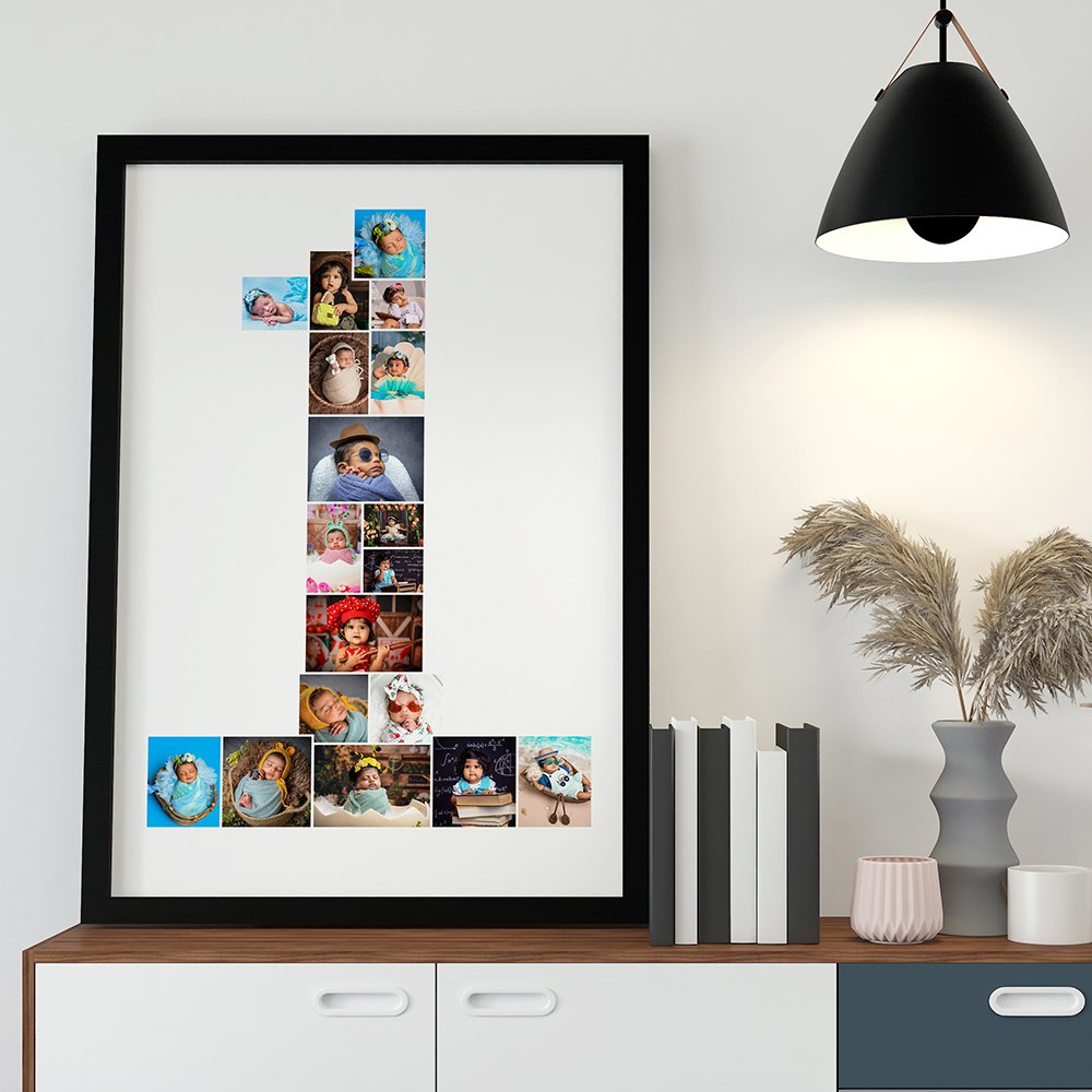 Baby Number 1 Photo Collage Frame