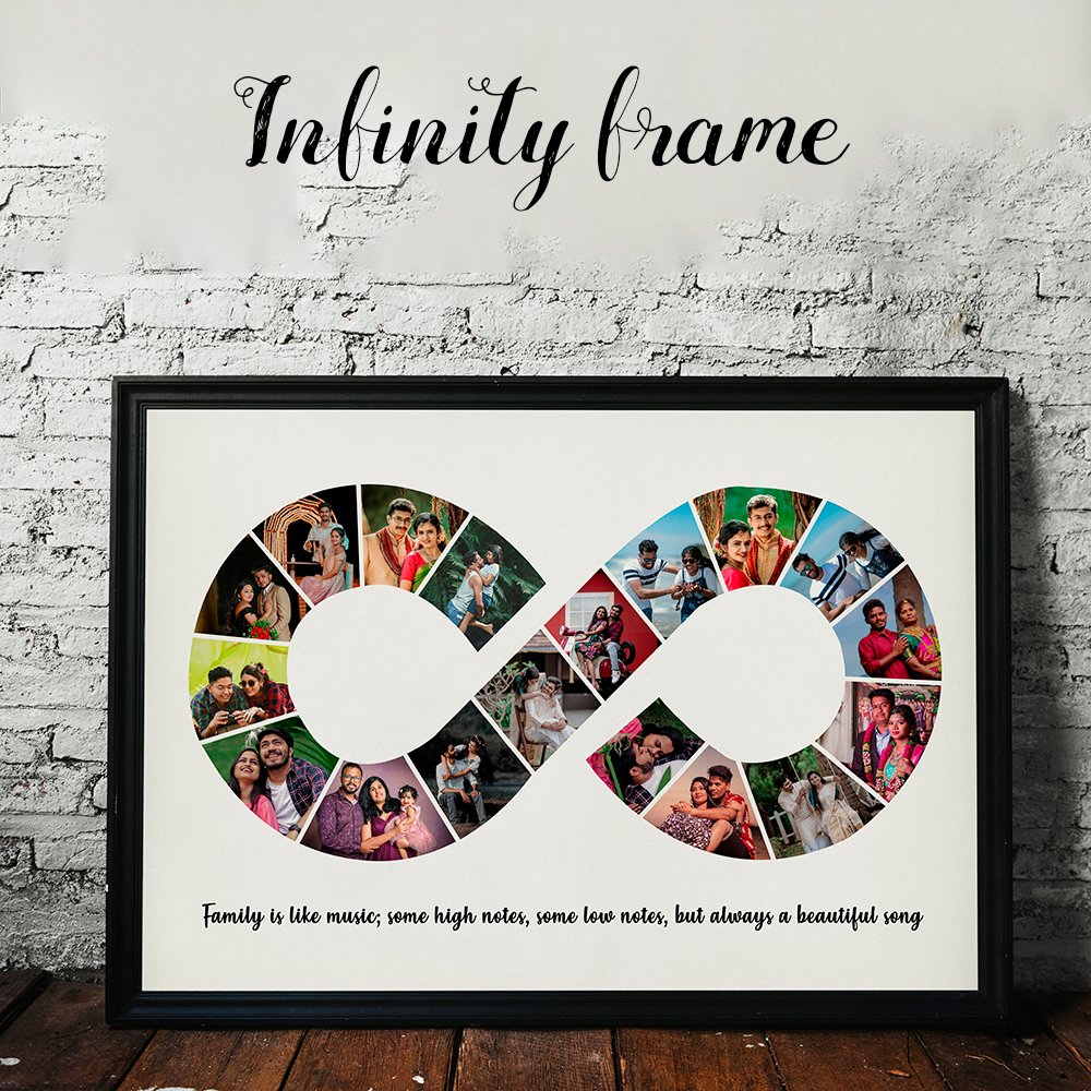 Infinity Family Photo Collage Frame