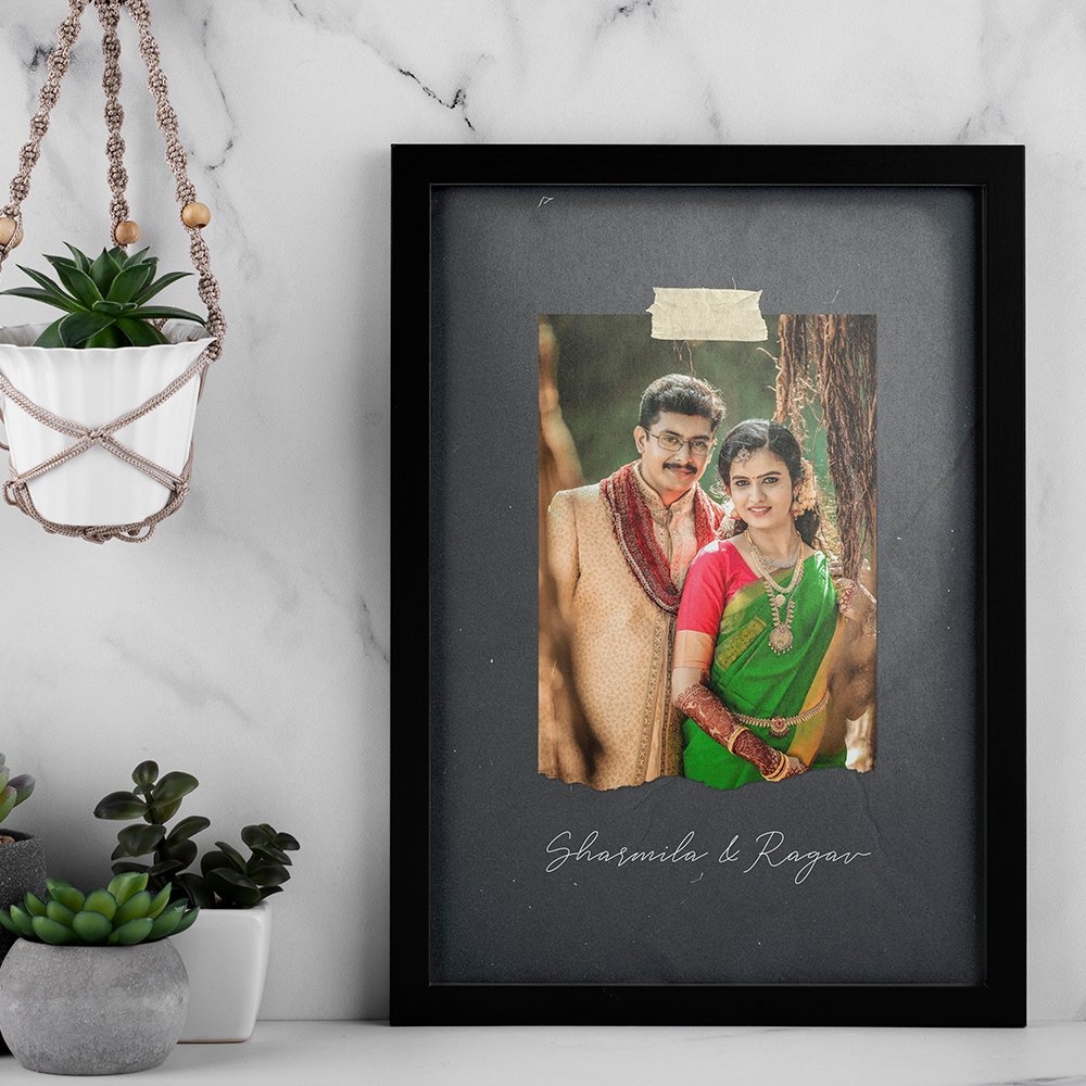 Personalized Couple Portrait Photo Frame