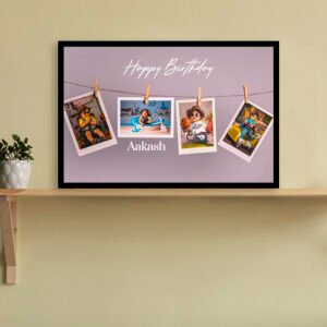Personalized Birthday Photo Frame – Hanging Memories