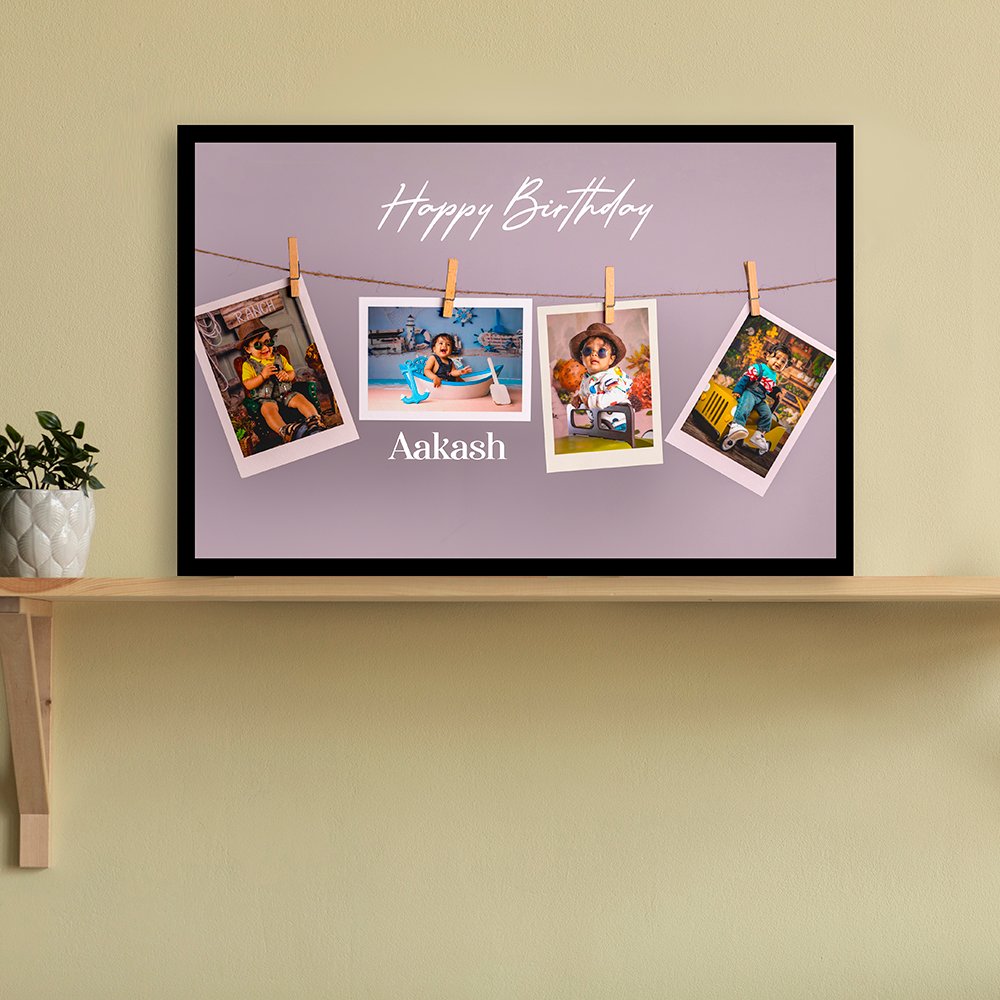 Personalized Birthday Photo Frame – Hanging Memories