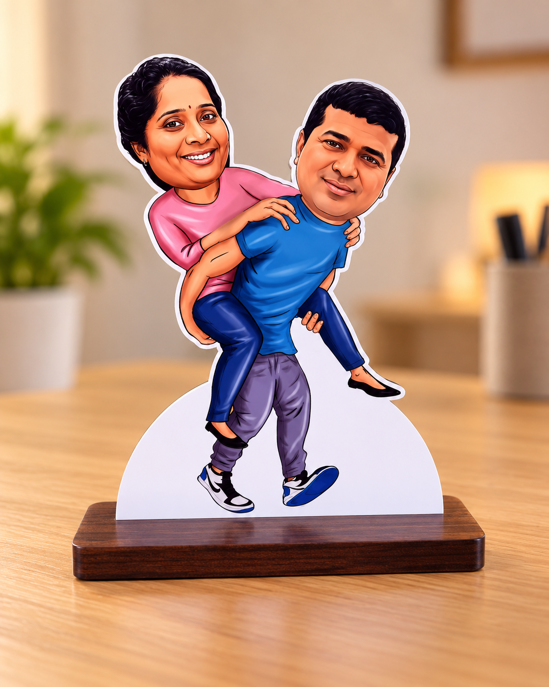 Custom Couple Caricature Acrylic Stand