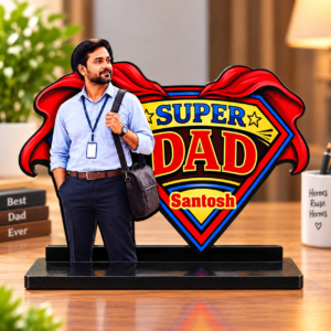 Personalized Super Dad Photo Cutout