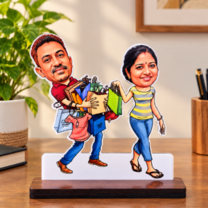 Custom Couple Caricature Stand