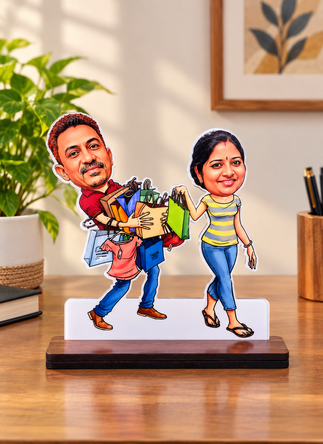 Custom Couple Caricature Stand