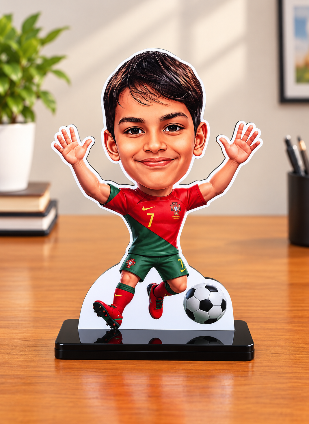 Personalized Football Player Caricature Standee