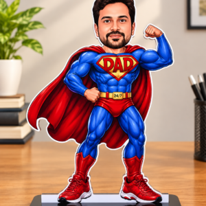 Personalized Super Dad Caricature Standee