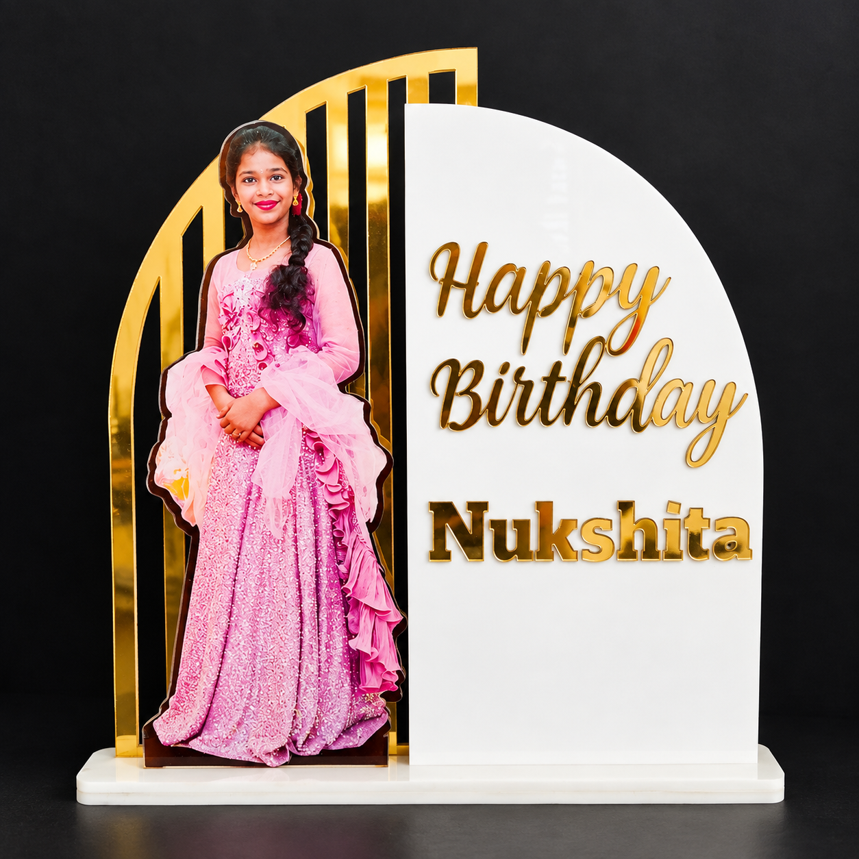 Personalized Birthday Girl Photo Standee
