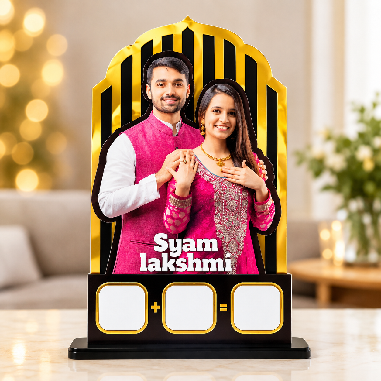 Personalized Couple Name & Photo Standee