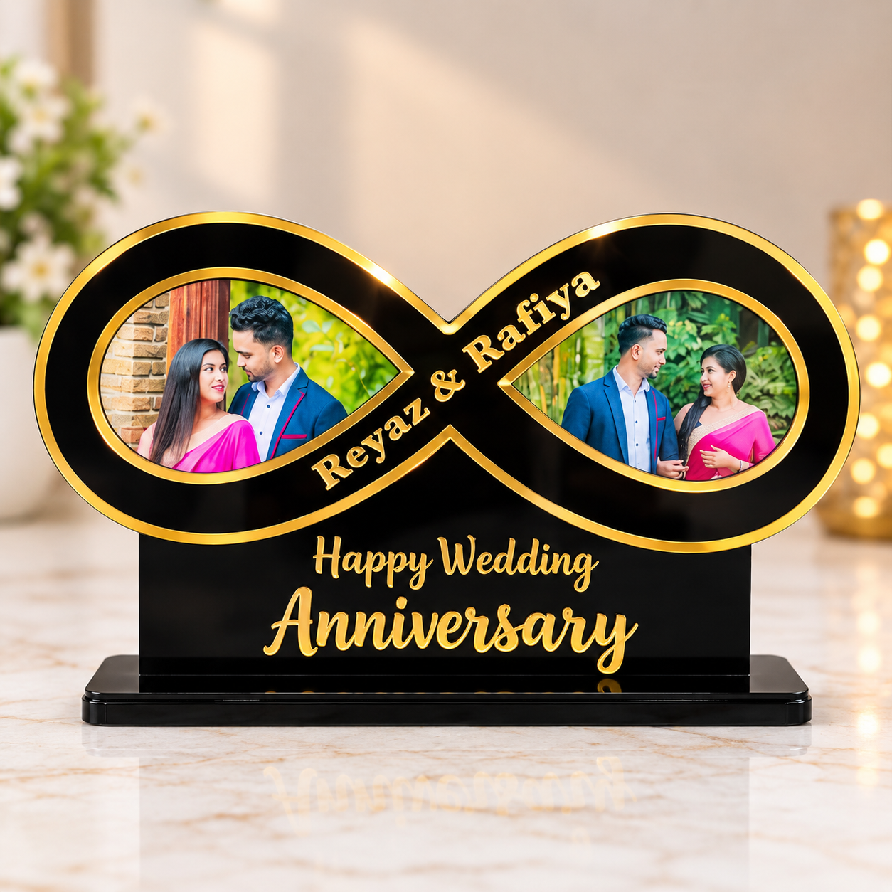 Personalized Infinity Couple Photo Standee