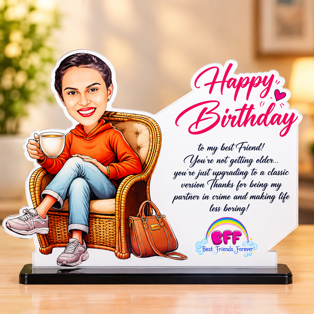 Personalized Birthday & Best Friend Acrylic Standee