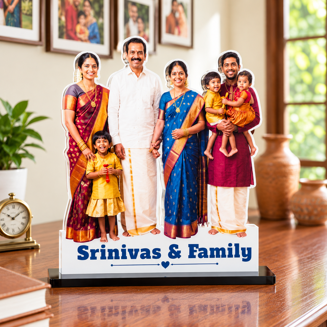 Personalized Family  Photo Stand.
