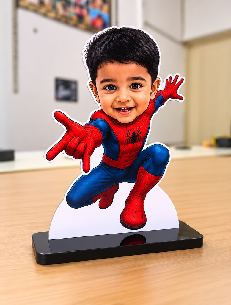 Personalized Superhero Photo Standee