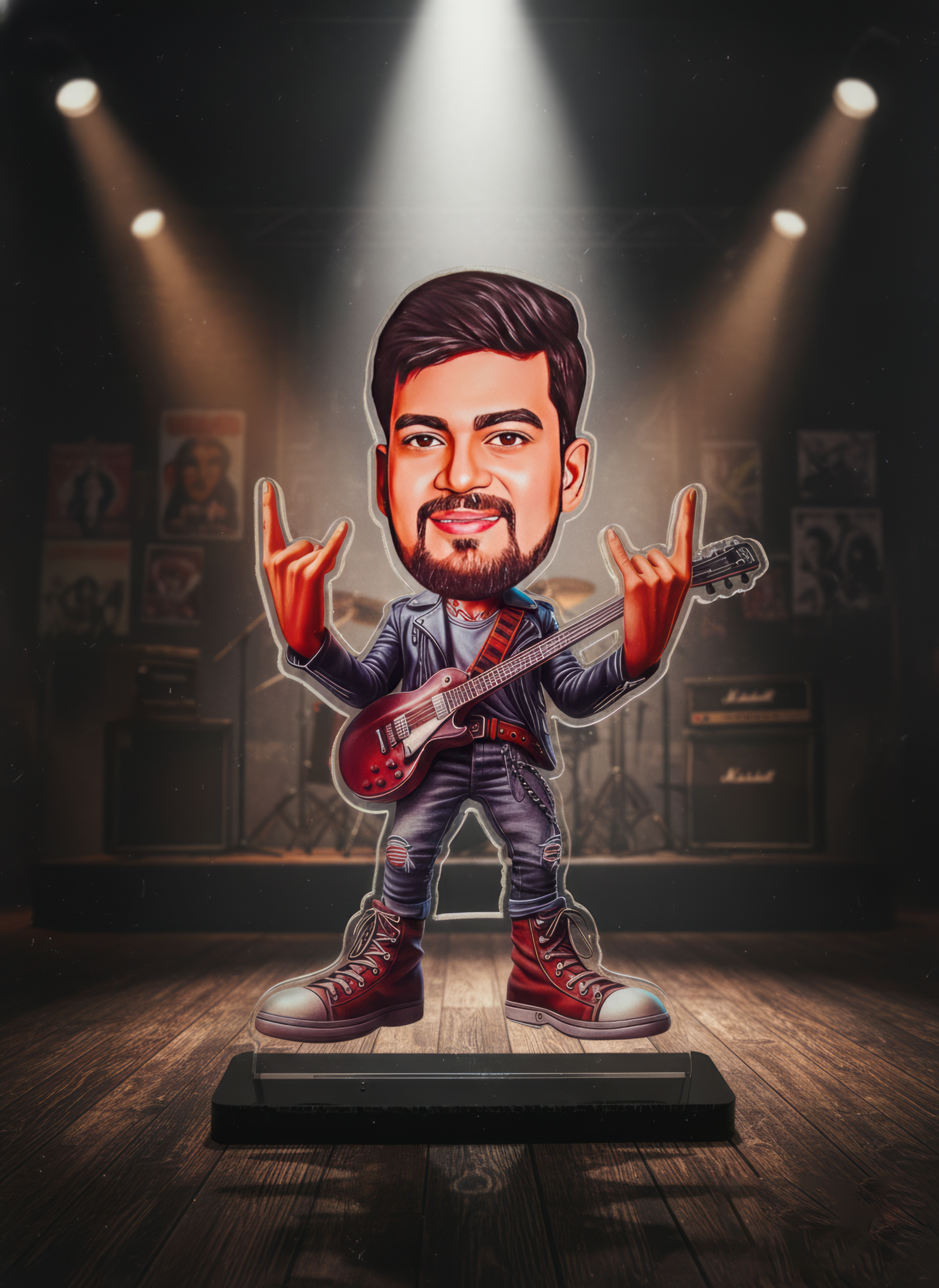 Custom Musician Caricature Acrylic Stand