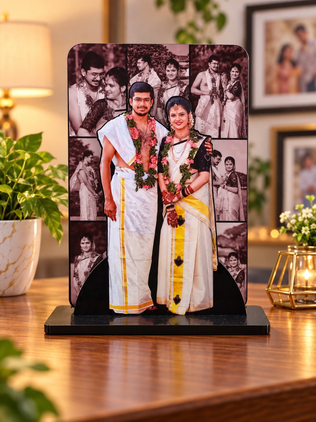 Personalized 2-Layer MDF Couple Photo Cutout