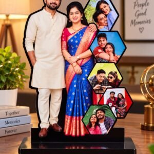 Personalized 6-Photo Family MDF Cutout