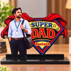 Personalized Super Dad Photo Cutout
